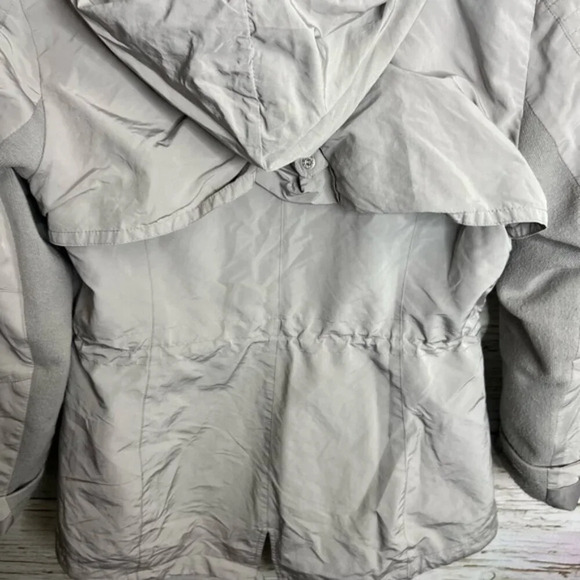BCBGMAXAZRIA Women's Gray Ice Brooke Anorak Full Zip  Hooded Jacket Medium - Picture 7 of 9